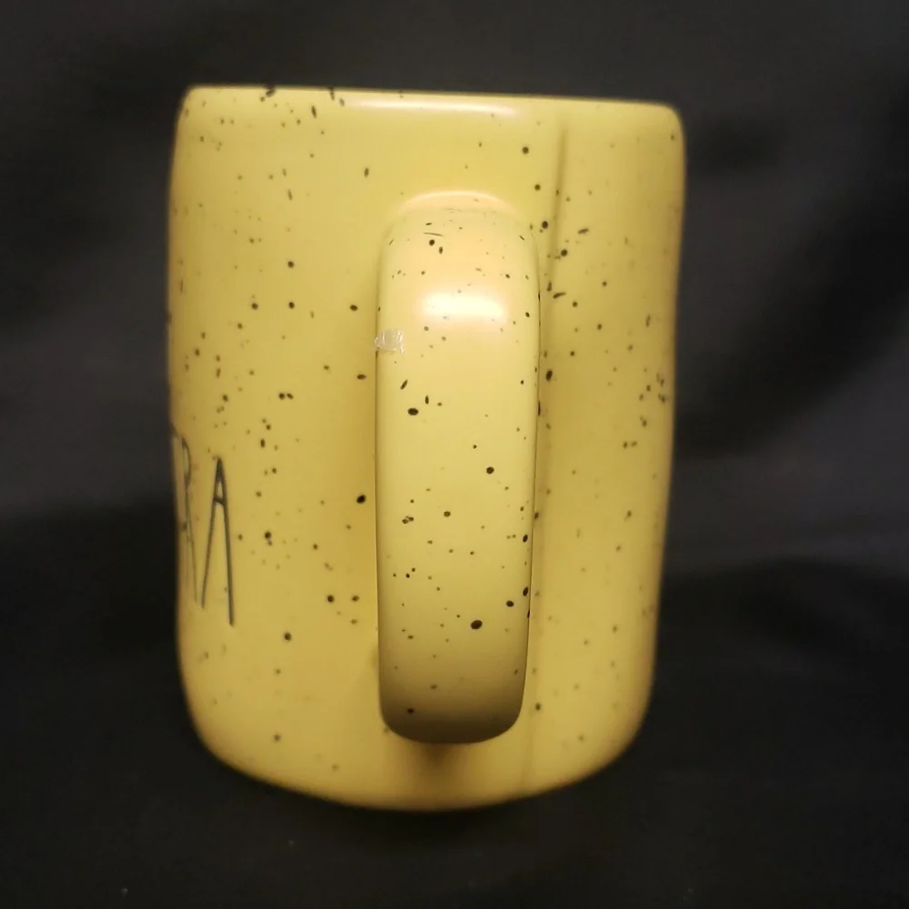 Rae Dunn "SO EGGSTRA" Yellow With Speckles Ceramic Mug - Picture 2 of 5